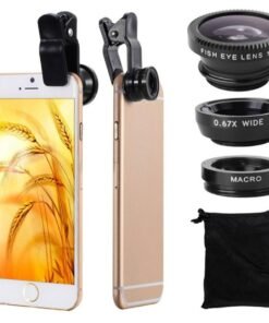 Objektyvų rinkinys telefonui 3in1