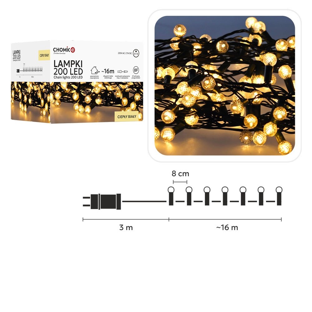 led-girlianda-cherry-ball-200-led-siltai-balta-16-m