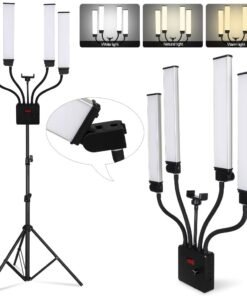 LED panelinės lempos su trikoju