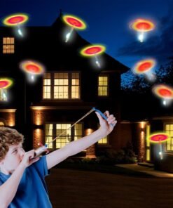 LED šviečiantis skraidantis sraigtasparnis su laidyne