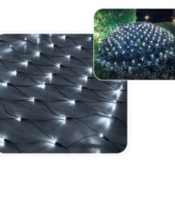 LED švieselių užuolaida–tinklas 320 LED, 3x2 m, šaltai balta