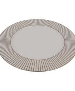 Keraminė lėkštė su auksinėmis linijomis, 27 cm