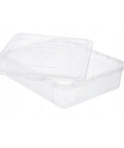 Plastikinis dėžutė su dangčiu 10L (40 × 33 × 10 cm)