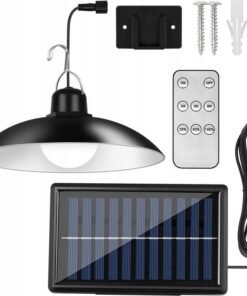 Saulės energija įkraunama pakabinama LED lempa