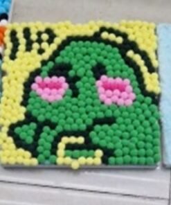 20X20 cm vilnos kamuoliukų paveikslas