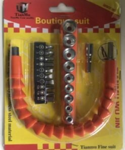 Lankstus atsuktuvų rinkinys su galvutėmis