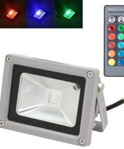 10W Prožektorius, 120°, keičiantis spalvas, su pulteliu (IR)