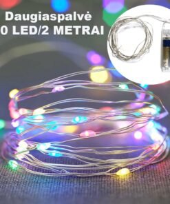 20 LED Girlianda, Spalvota