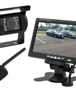 Bevielė vaizdo kamera automobilio galinio vaizdo stebėjimui + LCD 7"