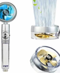 Chromuota dušo galvutė su STOP funkcija