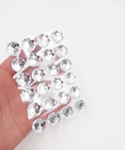 Dekoratyviniai lipnūs kristalai, 2 cm, 24 vnt.