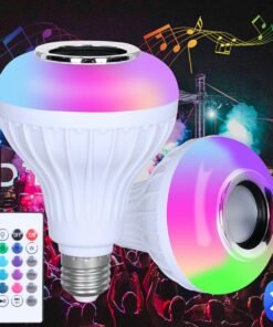 Disko lemputė su garsiakalbiu