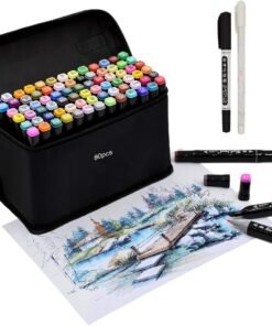 Dvipusiai Markeriai 80 Vnt. "Touch Cool"