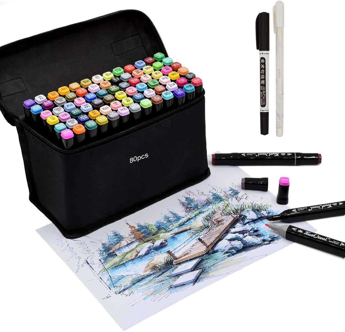 dvipusiai-markeriai-80-vnt-touch-cool