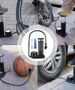 Dviračio pompa su manometru