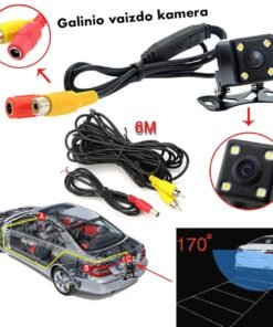 GALINIO VAIZDO KAMERA SU NAKTINIU PAŠVIETIMU