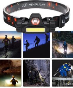 Įkraunamas prožektorius ant galvos