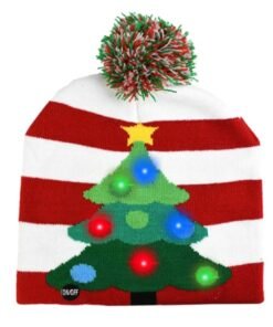 Kalėdinė kepurė su LED apšvietimu