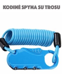 Kodinė spyna su trosu