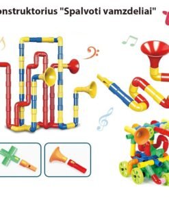 Konstruktorius "Spalvoti vamzdeliai", 76 vnt