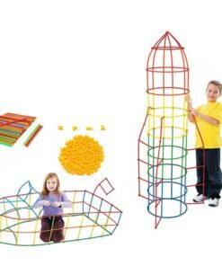 Konstruktorius "Sujungiami šiaudeliai", 210 vnt