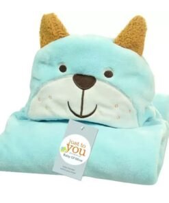 Kūdikio pledukas–vokelis su gobtuvu „meškiukas“