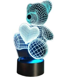 LED lempa meškiuko formos