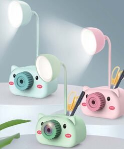 LED šviestuvas su drožtuku - Mėlyna