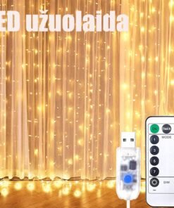 LED USB užuolaida - girlianda
