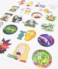 Lipdukų Rinkinys "Rikas ir Mortis"