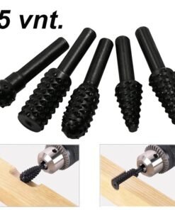 Medžio apdirbimo grąžtai, 5 vnt.