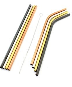 Metalinių Šiaudelių Rinkinys 10 Elementų