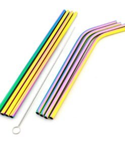 Metalinių Šiaudelių Rinkinys 10 Elementų