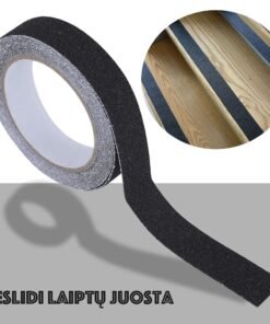 Neslidi laiptų juosta (juoda)