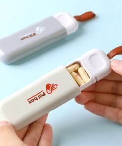 Patogi tablečių dėžutė