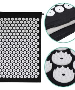 Patogus akupresūros masažinis kilimėlis - Juoda