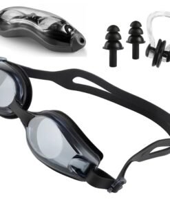 Plaukimo akiniai su nosies ir ausų kištukais