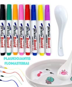 Plaukiojantys flomasteriai 11vnt. BROKAS