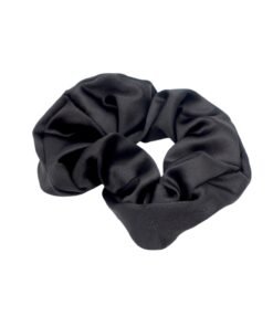 Satininė plaukų gumytė (juoda)