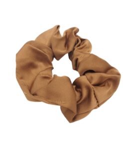 Satininė plaukų gumytė (ruda)