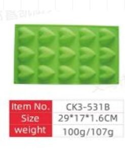 Silikoninė forma širdelės formos saldainiams