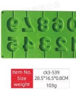 Silikoninė forma skaičių formos ledams / saldainiams