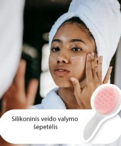 Silikoninis veido valymo šepetėlis