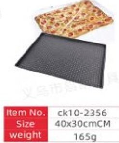 Stačiakampė perforuota kepimo forma picai