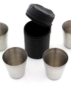 Stikliukų rinkinys dirbtinės odos dėkle (4vnt.)