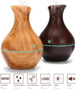 Ultragarsinis Oro Drėkintuvas, Eterinių Aliejų Garintuvas - Geltona