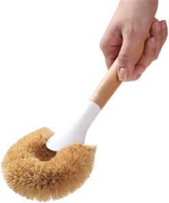 Indų valymo šepetys su kokoso šereliais