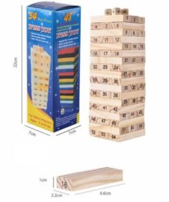 Žaidimas griūvantis bokštas Wiss Toy, 54 vnt.