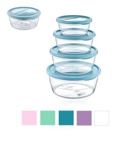 4 apvalių maisto laikymo indų rinkinys Trend Box