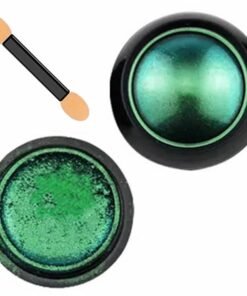 Akių Šešėliai Su Deimantinio Blizgesio Efektu Žali